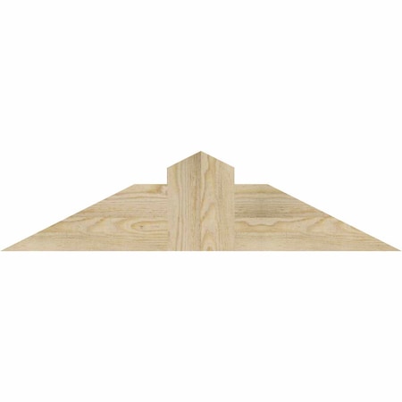 Ekena Millwork Portland Rough Sawn Timber Gable Bracket, Douglas Fir, 36"W x 9"H x 2"D x 6"F, 6/12 Pitch GBW036X09X0206POR00RDF